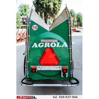 Opryskiwacz sadowniczy przyczepiany  AGROLA K6 1500L z przystawką sadowniczą 